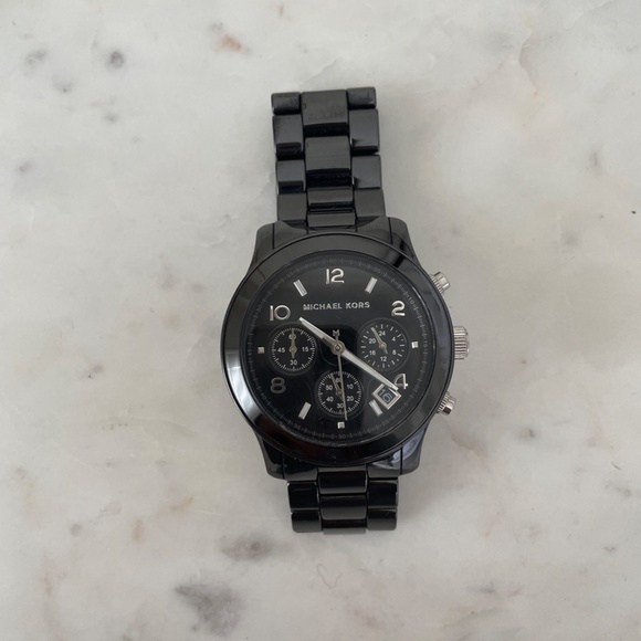 Michael Kors Chronograph Ceramic Watch Bracelet - Picture 2 of 7